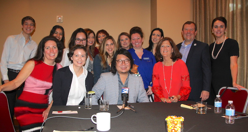 Local Media and Kevin Kwan at Signature Author Series. Photography by Deb Spiess.