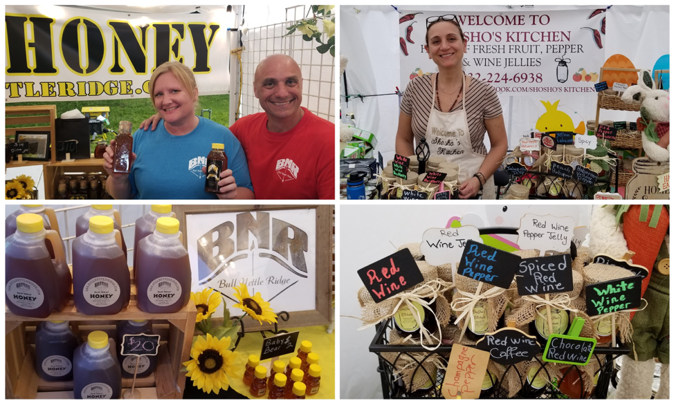Gina Owens & Jon Archer of Bull Nettle Ridge Honey and Shosho of Shosho's Kitchen