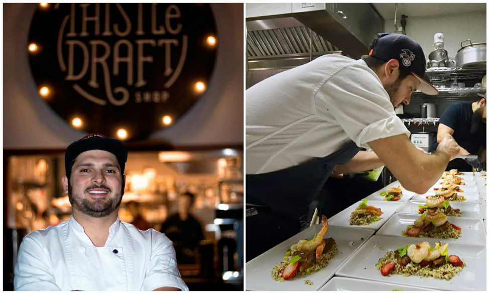 (Chef Ernesto Villarreal, photos by Thistle Draftshop)