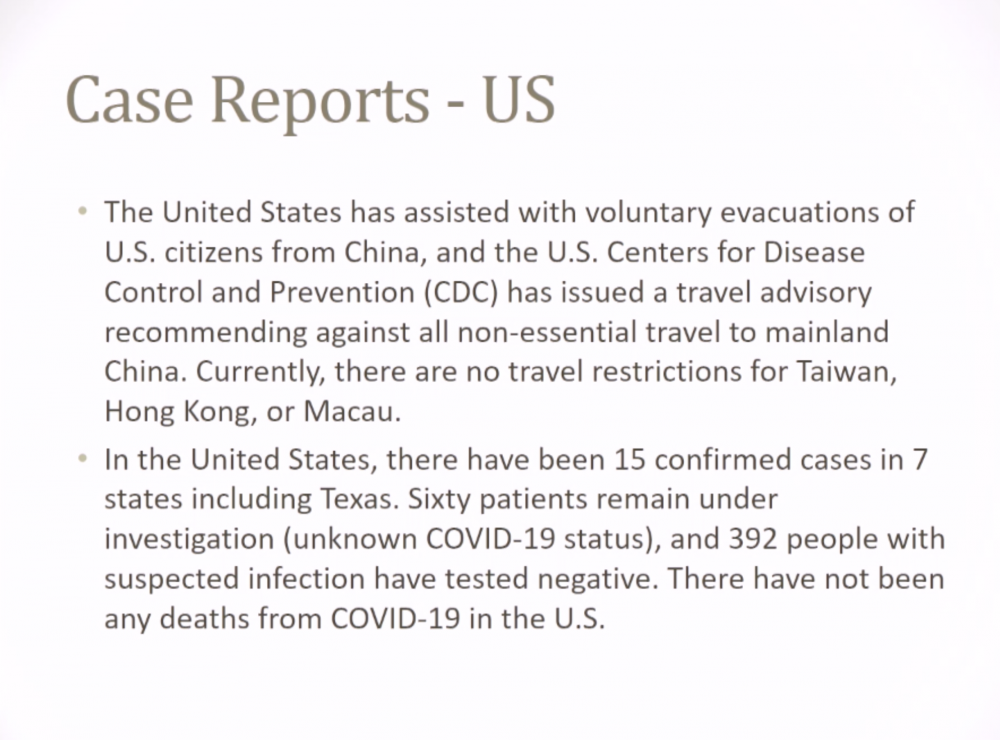 Coronavirus Awareness and Preparedness
