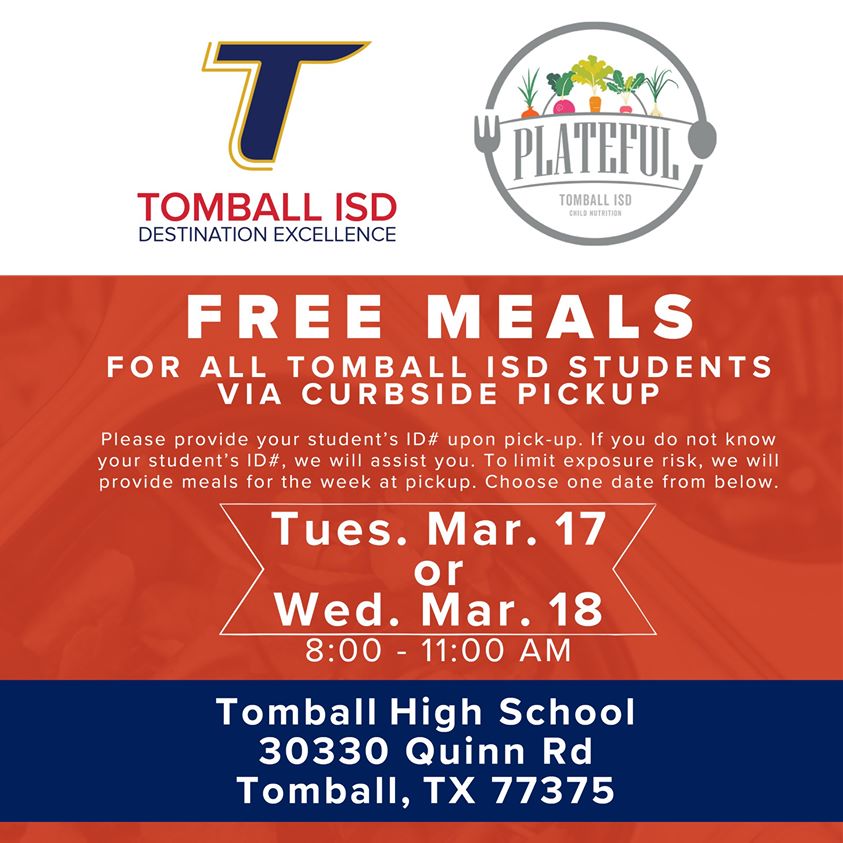 Tomball isd free student meal