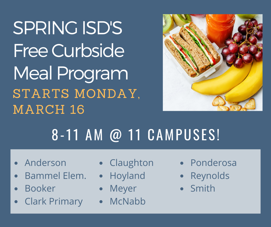 spring isd free student meal